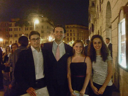 Da sinista: Gabriele Bastrentaz, Stefano Viola, Elisa Soster, Alessia Bertolami