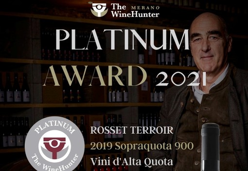 Il Sopraquota 900 si veste di Platino e vince il premio dei  Platinum Award 2021