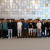 Al centro il presidente del Consiglio, Stegano Aggravi