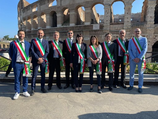 I sindaci valdostani che hanno preso parte a Roma alla cerimonia per la Festa della Repubblica