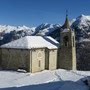 MONTAGNA VDA: Alla Cappella di San Grato con le racchette da neve