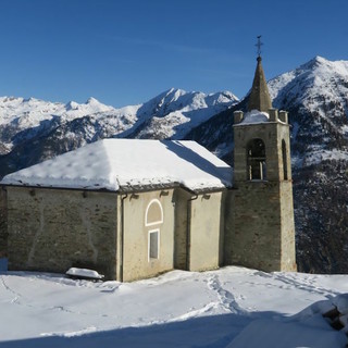 MONTAGNA VDA: Alla Cappella di San Grato con le racchette da neve