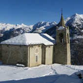 MONTAGNA VDA: Alla Cappella di San Grato con le racchette da neve