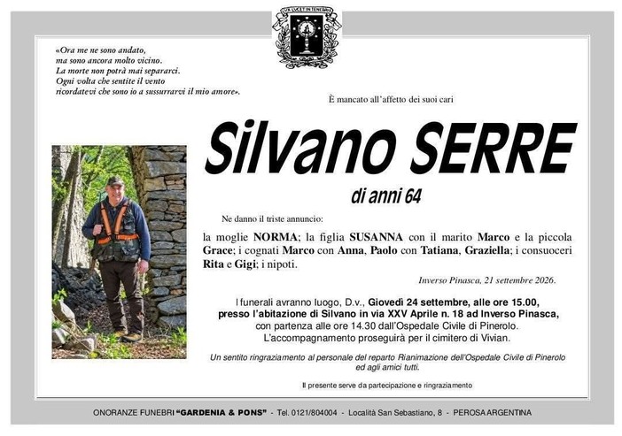 IN MEMORIA: Arrivederci, Silvano IN MEMORIA: Arrivederci, Silvano