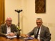 Testolin (sn) e Luigi Bertschy che dovrà lasciare l'assessorato Testolin (sn) e Luigi Bertschy che dovrà lasciare l'assessorato