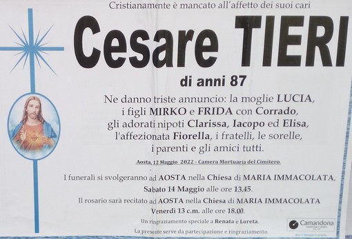 Oggi il funerale di Cesare Tieri l'enciclopedito del mondo del calcio