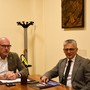 Testolin (sn) e Luigi Bertschy che dovrà lasciare l'assessorato Testolin (sn) e Luigi Bertschy che dovrà lasciare l'assessorato