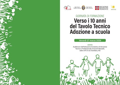 Scuola e adozione: ad Aosta una giornata di studio per i dieci anni del Tavolo Tecnico