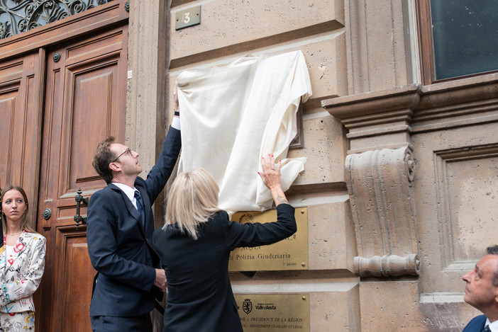 La traga dell'Uv in via OLlietti ad Aosta