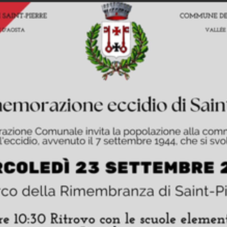 Saint-Pierre ricorda le vittime dell’eccidio del 1944: il 23 settembre la commemorazione al Parco della Rimembranza