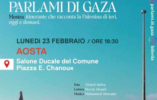 Parlami di Gaza ad Aosta Parlami di Gaza ad Aosta
