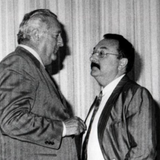 A ds Bruno milanesio con l'allora presidente della REgione l''unionista Mario Andrione