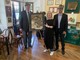 Da sn. Il Presidente Carlo Bionaz, l'Artista Mirella Todeschi e il Vicepresidente Albert Joseph Betemps Da sn. Il Presidente Carlo Bionaz, l'Artista Mirella Todeschi e il Vicepresidente Albert Joseph Betemps