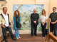 Da sinistra: Emo Broccard, Barbara Tutino, S.E.R. Mons. Franco Lovignana, Vescovo di Aosta, Luisa Vuillermoz, direttrice di Fondation Grand Paradis, e Don Carlo Junior Louisetti, Parroco di Cogne