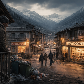 L'IA ha immaginato il crepuscolo del Paese del bengodi