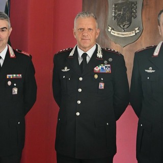 Al centro il Col. Livio Propato, a sinistra il Lgt. C.S. Riccardo Bianchi ed a destra il Lgt. Roberto Nossein
