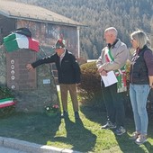 Da sn:  il Consigliere di minoranza Roberto Rigollet, l'ex Sindaco Attilio Ducly, il Sindaco in carica Remo Ducly e l'Assessore ai Servizi Sociali e alla Cultura Sara Rosset