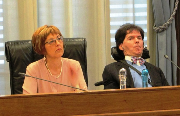 Chiara Minelli e Alberto Bertin di Rete Civica - Alliance Citoyenne