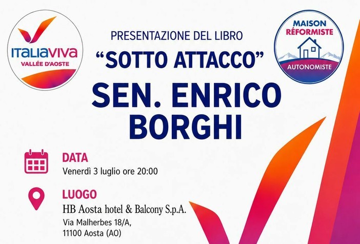 Enrico Borghi presenta ad Aosta il libro Sotto attacco: un confronto sulle nuove sfide alla democrazia Enrico Borghi presenta ad Aosta il libro Sotto attacco: un confronto sulle nuove sfide alla democrazia
