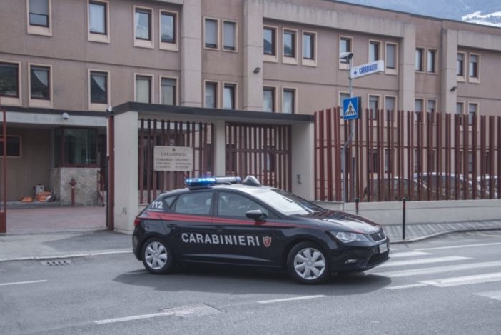 La caserma del Comando Gruppo dei carabinieri di Aosta