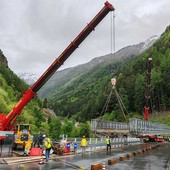 SR 47 di Cogne: terminato in anticipo lo smontaggio del ponte Bailey, annullata la chiusura prevista per questa sera