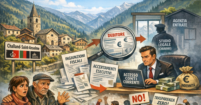Quando il Comune fruga nei conti: Challand-Saint-Anselme e la deriva del fisco fai-da-te