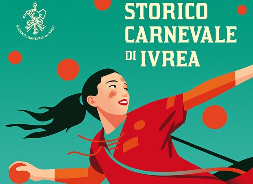 Storico Carnevale Ivrea: La forza gentile di una ragazza arancere al centro dell’immagine 2024 dello Storico Carnevale di Ivrea