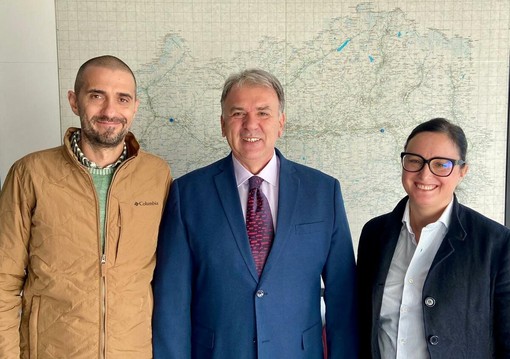 Da sn. Dott. Jacopo Luboz, Dott. Franco Brinato, Dott.ssa Hélène Impérial