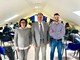 Foto vari momenti di lezione teorica e pratia nell'aula al 4° piano dell'Ospedale &quot;Parini&quot; di Aosta. Da sx la Dott.ssa Hélène Imperial, Dirigente medico presso la Direzione di Area territoriale e responsabile scientifico del corso, il Dott. Franco Brinato, direttore dell'Area territoriale dell'Azienda USL, il Dott. Claudio Gianotti, medico di base nel Distretto 1