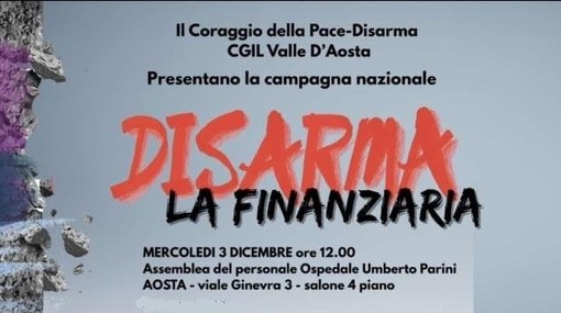 Disarma la Finanziaria, accende il Paese: la CGIL porta ad Aosta la protesta contro la manovra Meloni
