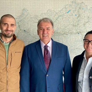 Da sn. Dott. Jacopo Luboz, Dott. Franco Brinato, Dott.ssa Hélène Impérial