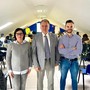Foto vari momenti di lezione teorica e pratia nell'aula al 4° piano dell'Ospedale &quot;Parini&quot; di Aosta. Da sx la Dott.ssa Hélène Imperial, Dirigente medico presso la Direzione di Area territoriale e responsabile scientifico del corso, il Dott. Franco Brinato, direttore dell'Area territoriale dell'Azienda USL, il Dott. Claudio Gianotti, medico di base nel Distretto 1