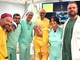 L’equipe della Cardiologia, guidata dal Dott. Paolo Scacciatella, che ha eseguito con successo un intervento di cardioneuroablazione