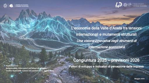 Valle d’Aosta, imprese resilienti ma sotto pressione  Presentata l’indagine 2026 della Chambre: economia stabile, ma crescono i timori su costi, lavoro e infrastrutture