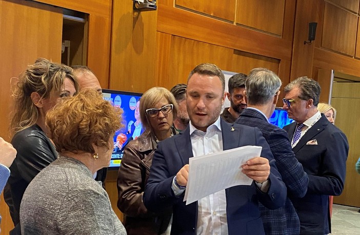 Al centro Andrea Manfrin