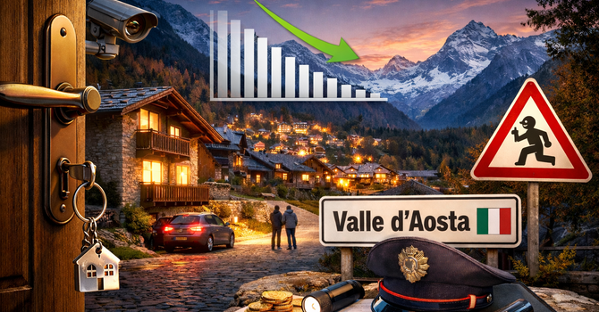 Furti in casa, in Valle d’Aosta si dorme ancora con la porta socchiusa
