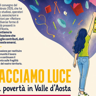 Valle d'Aosta: lunedì 29 giugno ad Aosta la presentazione del volume "Facciamo Luce. La povertà in Valle d'Aosta"