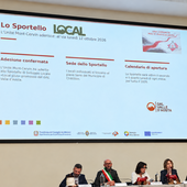 Da sinistra: Alex Borinato, moderatore dell'evento; Mauro Duroux, presidente dell'Unité des Communes valdôtaines Mont-Cervin; Carla Stefania Riccardi, coordinatore del Dip. Affari europei, innovazione e politiche per la montagna e giovanili; Francesca Milani Thomain, coordinatore della Strategia per l'Unité. Da sinistra: Alex Borinato, moderatore dell'evento; Mauro Duroux, presidente dell'Unité des Communes valdôtaines Mont-Cervin; Carla Stefania Riccardi, coordinatore del Dip. Affari europei, innovazione e politiche per la montagna e giovanili; Francesca Milani Thomain, coordinatore della Strategia per l'Unité.
