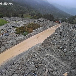 Nuova chiusura sulla SR 28 di Bionaz per colata detritica