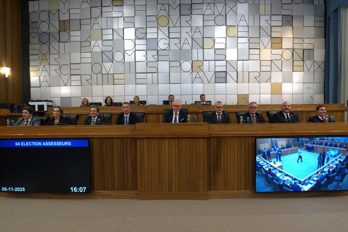 da sn: Erik Lavevaz, Speranza Girod, Mauro Baccega, Davide Sapinet, Renzo Testolin, Luigi Bertschy, Giulio Grosjacques, Carlo Marzi, Luca Lotto