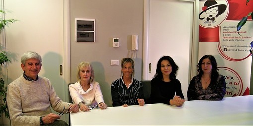 Il neo eletto direttivo, da sinistra:  Stefano Ghidoni, Fulvia Dematteis, Paola Bernazzani, Magali Cantoral e Lucrezia Salaris.
