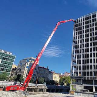 Immagine di repertorio della macchina allestita nella configurazione prevista per Aosta (foto: cantiere Demcy, Lione Francia 2023)