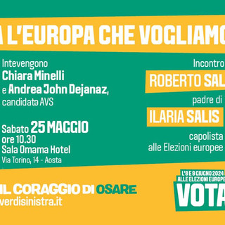 ELEZIONI EUROPEE: Roberto Salis ad Aosta per un'Europa dei Diritti
