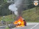 Auto in fiamme nel Comune di Gressoney-Saint Jean