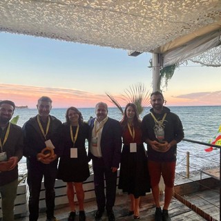 I premiati valdostani con la delegata Anselmet e il direttore Gasco