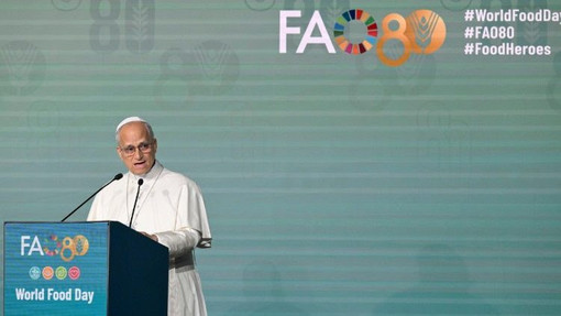 Leone XIV alla Fao: la fame, fallimento collettivo. Un crimine usarla come arma di guerra