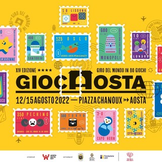 Venerdì 12 agosto 2022 ad Aosta apre la XIV edizione della festa del gioco