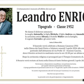 Addio a Leandro Enrico, il tipografo che ha segnato la storia della Valle d’Aosta