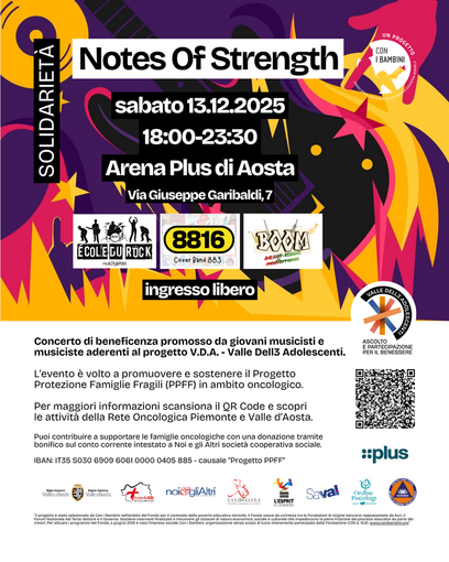 “Notes of Strength”: la musica dei giovani per le famiglie fragili