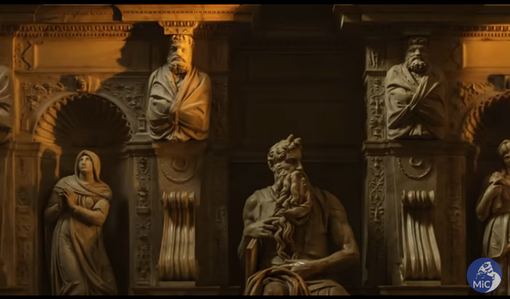 Video esclusivo del Mic: i giochi di luce e gli effetti speciali di Michelangelo a San Pietro in Vincoli